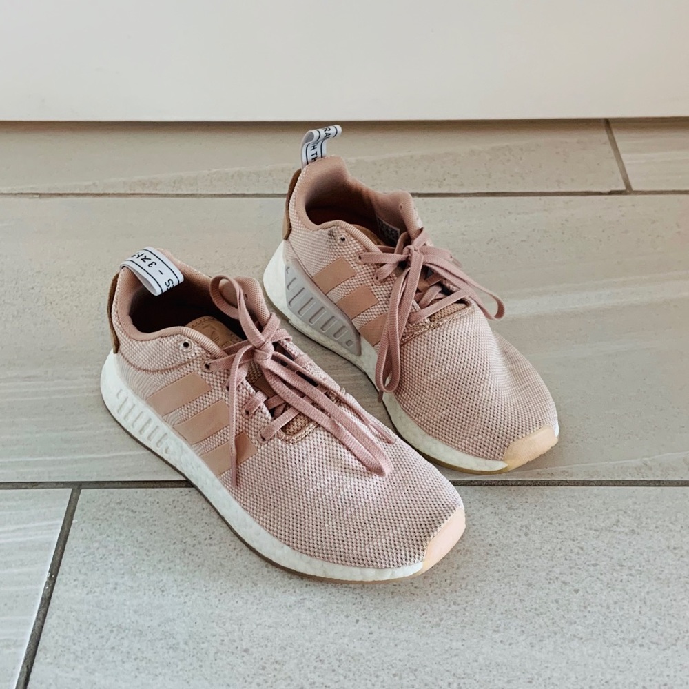 Adidas running shoes blush NMD